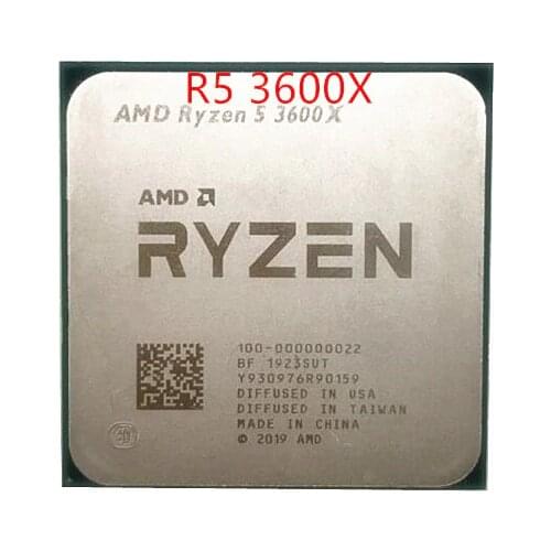 AMD Ryzen 5 3600X R5 3600X 3,8 GHz Six-Core 12-Hilo de procesador de CPU 7NM 95W L3 = 32M de 100-000000022 zócalo de AM4