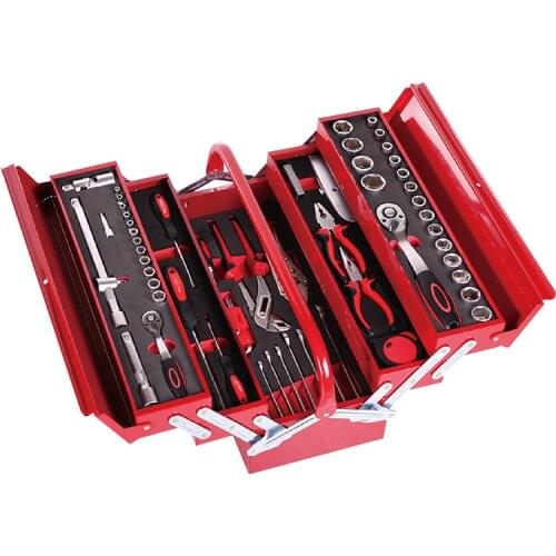 86pcs repair box steel car portable hardware repair storage box tool box