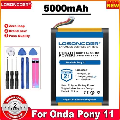 LOSONCOER 5000mAh 3487265 3487265 35125160P 31155165P Tablet Battery For Onda Xiaoma 11 21 31 41 Tablet PC