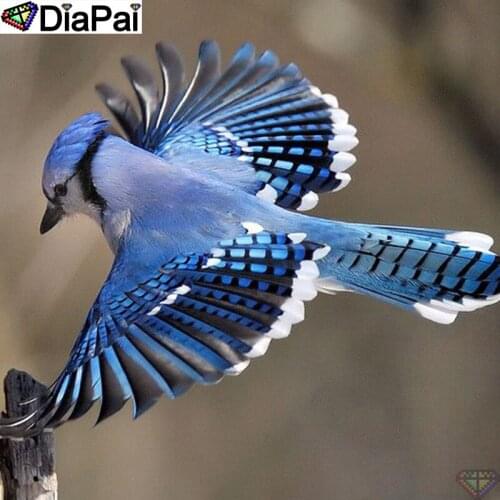 DiaPai 5D DIY Diamond Painting 100% Full Square/Round Drill "Animal bird" Diamond Embroidery Cross Stitch 3D Decor A23557