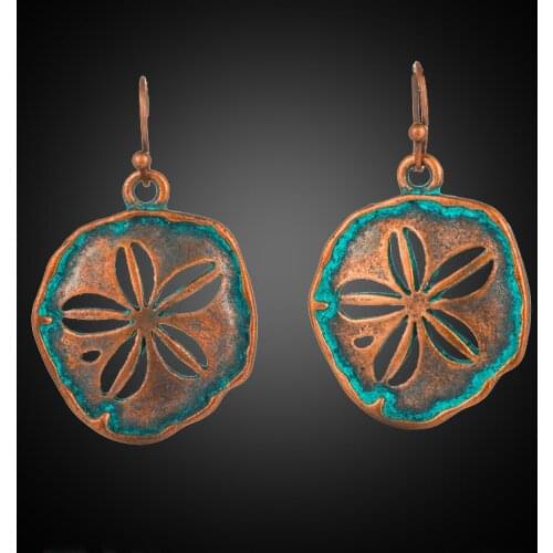 Antique Copper Bronze Cherry Flower Hollow Dangle Hanging Drop Earrings for Women 2018 New Fashion Women Ear Jewelry Accessories