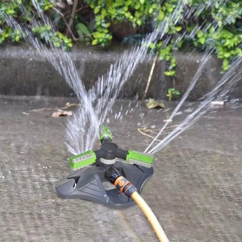 NHBR Automatic Watering Sprinkler 360-Degree Rotation Multi-Hole Sprinkler Garden Irrigation Watering Device