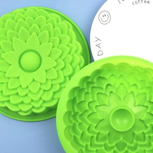 Large Silicone Cake Mold Silicone Oven Cake Mold Sunflower Sunflower Flower Shape Silicon Mould