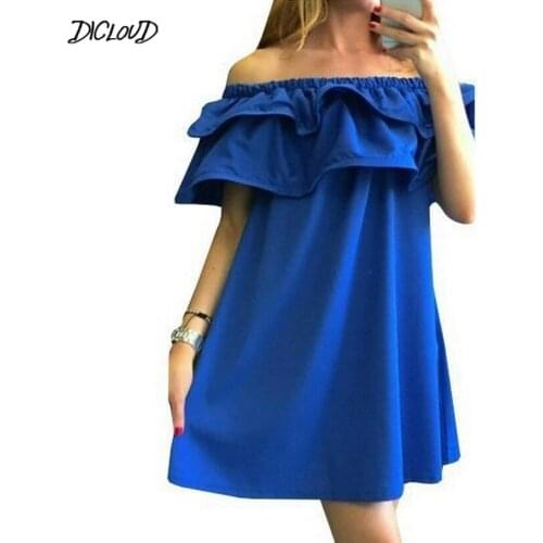 Летние платья с открытыми плечами DICLOUD China At AliExpress