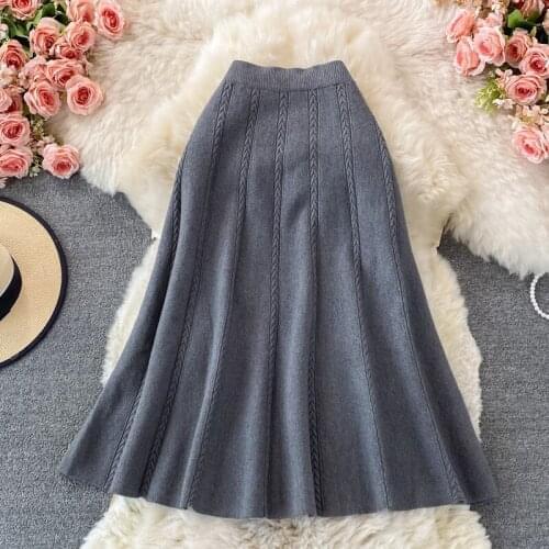 Женские трикотажные юбки Foamlina China At AliExpress