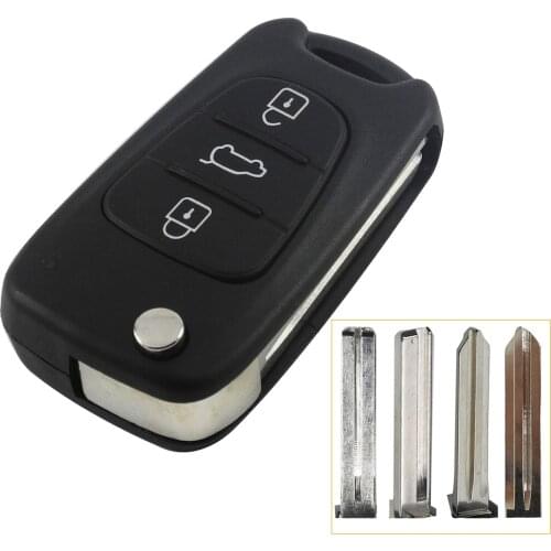 Kutery 10pcs/lot 3 Buttons Remote Car Key Case Shell For Kia Rio 3 Picanto Ceed Cerato Sportage K2 K3 K5 Soul Hyundai