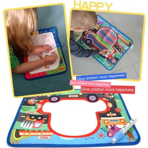 Magic Water Drawing Mat Coloring Doodle With Magic Pen Montessori Toys Repeatable Painting Board Educational For Kids Gift