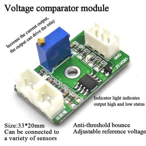 Voltage Comparator Module Analog Device Comparator Control High Level Output LED Indicator LM393