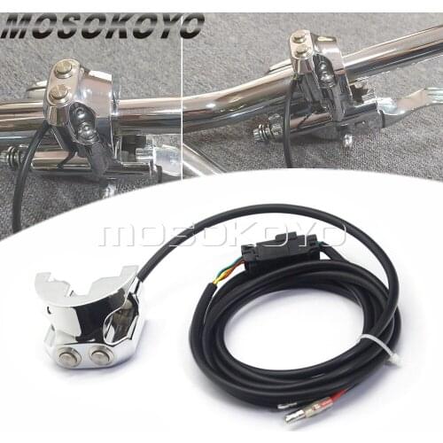 Motorcycle 1'' Handle Bar Switch 2 Button Air Ride Suspension Control Kit 0616-0039 For Harley Dyna V-Rod Sportster AERO AERO-A