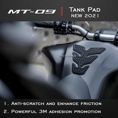 NEW Tankpad For YAMAHA Sticker MT09 MT 09 MT-09 2021 Tank Pad Motorcycle Fuel Tank Pad Knee Pads Fuel Tank Side Stickers Decals