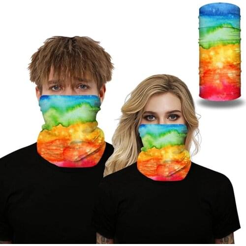 Portable Riding Face Cover Digital Printing Outdoor Climbing Magic Head Scraf Seamless Insect Protective Head Scarf