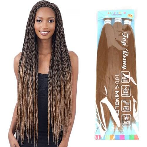 Natifah Easy Jumbo Braid Pre-Stretched Brading Haircrochet hair Kanekalon Synthetic Hair 3X extensions 26 Inch Hot Water Hair