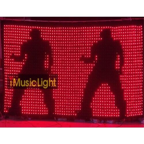 P6CM 2M*4M PC/DMX Control LED Video Cloth LED Vision Curtain Stage Screen DJ Background wall