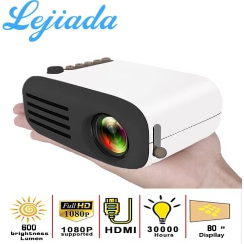 LEJIADA YG200 LED Projector 800 Lumen 3.5mm Audio 480*272 Pixels Support 1080P HDMI USB Mini Portable Home Media Player