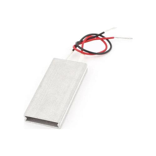 Aluminum PTC Heater Thermostat Constant Temperature 50x20x5mm 12V 60C 3-8W