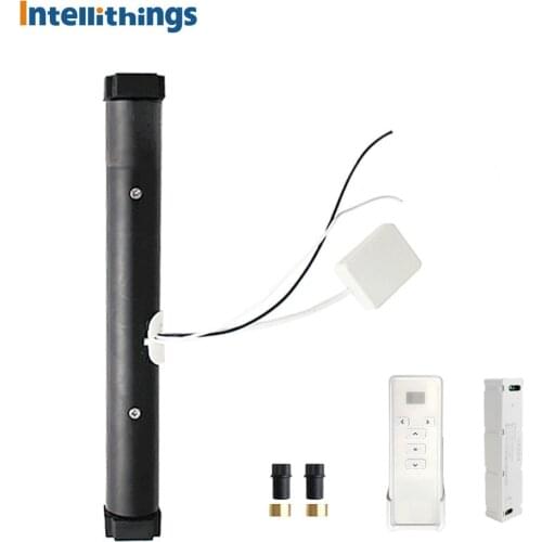 Intellithings Smart WiFi Electric Blind Motor Remote Control For Honeycomb Curtain Aluminum Blinds Roman Shade Alexa Google Home