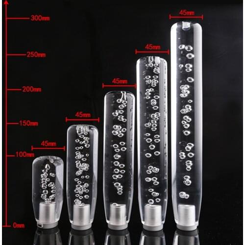 Universal LED Crystal Bubble Car Gear Stick Shift Lever Shifter Knob 25cm