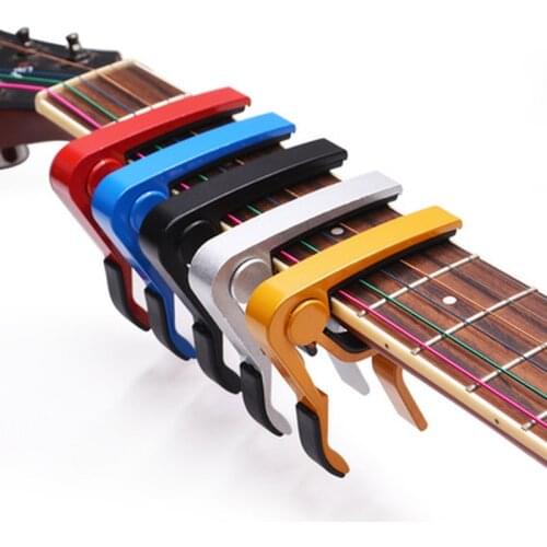 Universal Capo Guitar Accessories Quick Change Clamp Key Aluminium Alloy Metal Acoustic Classic Guitar Capo for Guitar Parts
