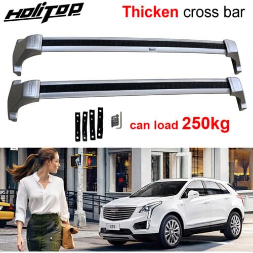 Thicken roof rack roof rail cross bar horizontal for Cadillac XT5, thicken design,100% thicken aluminum alloy,can load 200KG
