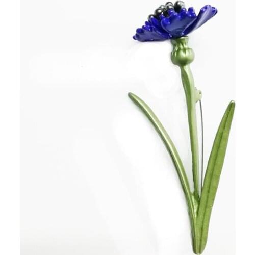 European and American Vintage Womens exquisite cornflower brooch brooch clothing accessories