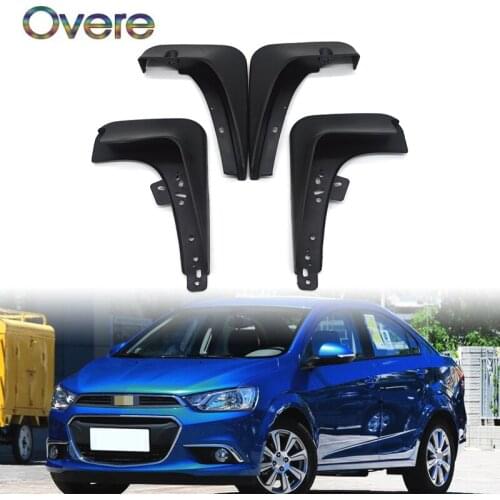 OVERE Car Front Rear Mudguards For Chevrolet Aveo Sonic TM Barina Hatchback 2012 2013 2014 2015 2016 Accessories Car-styling