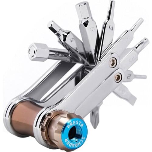 Y51B Multi-Function Bike Bicycle Cycling Mechanic Repair Tool Kit with CO2 Inflator