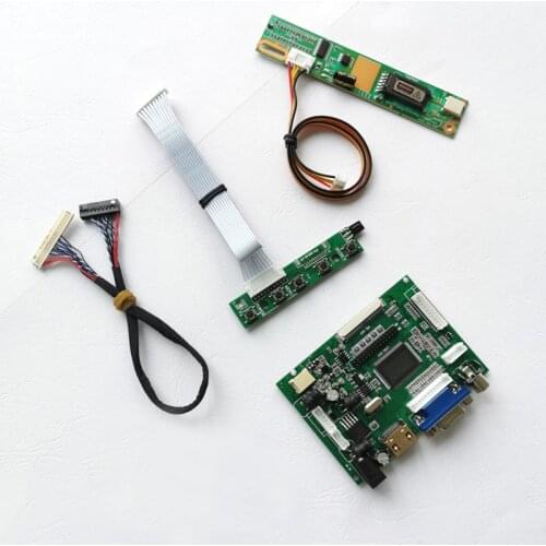 For LP150X08/LP150X10 notebook PC LCD panel 2AV VGA 1CCFL 1024*768 30pins LVDS cable 15" display controller drive board kit