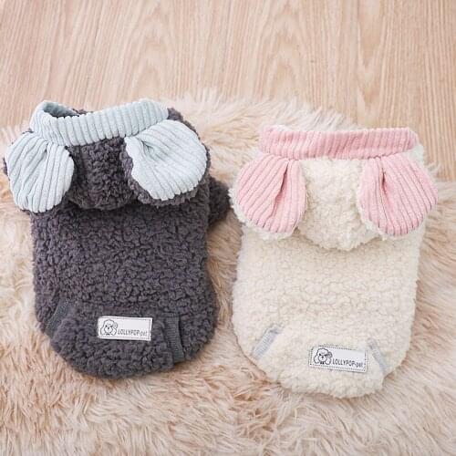 Winter Pet Clothes Cat Dog Clothes For Small Dogs Fleece Keep Warm Dog Clothing Coat Jacket Sweater Rabbit Pet Costume For Dogs