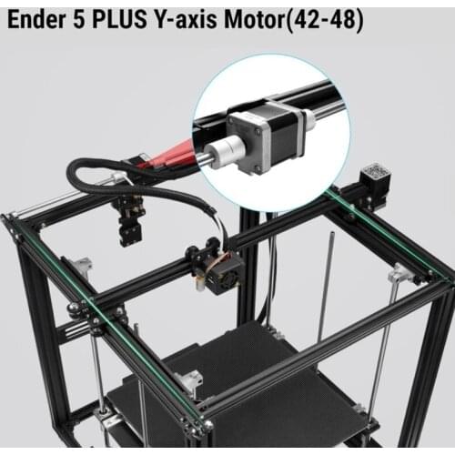 2PCS Ender 5 PLUS Double shaft 42-48 Y-axis Motors 48MM Extruder Stepper motor For Creality Ender-5 plus CNC Laser 3D Printer