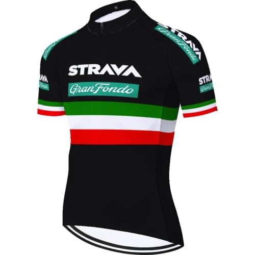 2021 team bike jersey Summer Strava camiseta ciclismo hombre Racing Breathable quick dry mens cycling jersey
