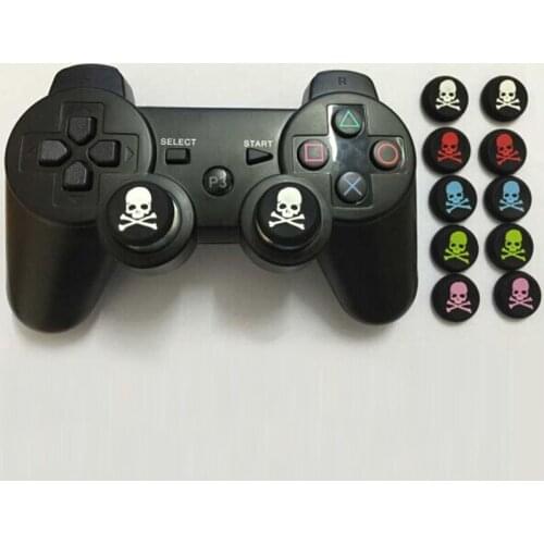 4pcs Skull Thumb Stick Grip Caps Gamepad Joystick Cover Case For Sony PlayStation 3/4 PS3 PS4 Xbox One 360 Controller ThumbStick