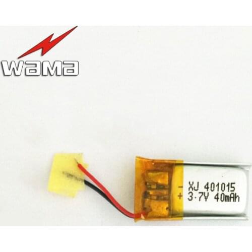8pcs/lot 401015 40mAh 3.7V Rechargeable Lithium Polymer Batteries for Bluetooth Earphones Selfiestick MP4 Digital Products