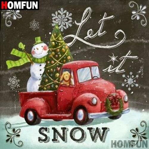 HOMFUN 5D DIY Diamond Painting Full Square/Round Drill "Christmas tree" 3D Embroidery Cross Stitch gift Home Decor A00074