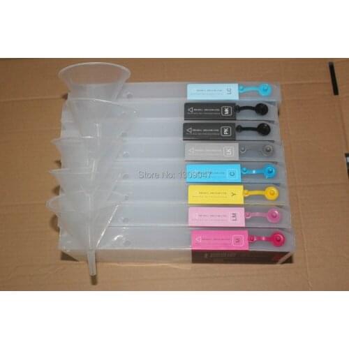 Free shipping 220ml compatible and refillable cartridge with chip for Ep Stylus Pro 4000 printer