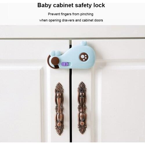 Child Safety Cabinet Lock Baby Kids Safe Protector Protection Of Children Locking From Doors Drawers Refrigerator Plastic Locks
