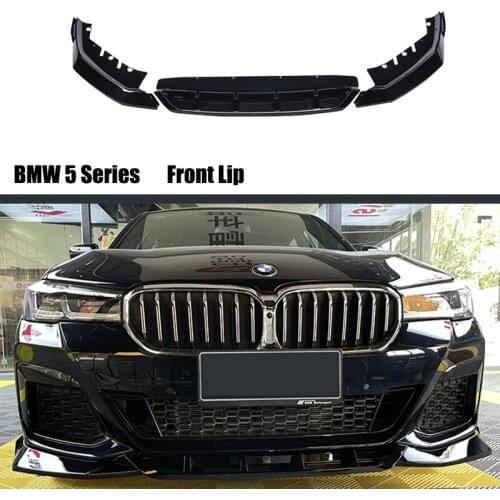 For BMW 5 Series G30 G38 M Sport 2021 2022 3Pcs/Set ABS Car Front Bumper Lip SplitterS Diffuser Body Kit Spoiler Bumper Guard
