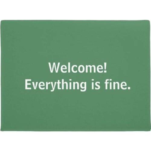 Welcome! Everything is fine. Doormat Home Decoration Entry Non-slip Door Mat Rubber Washable Floor Home Rug Carpet