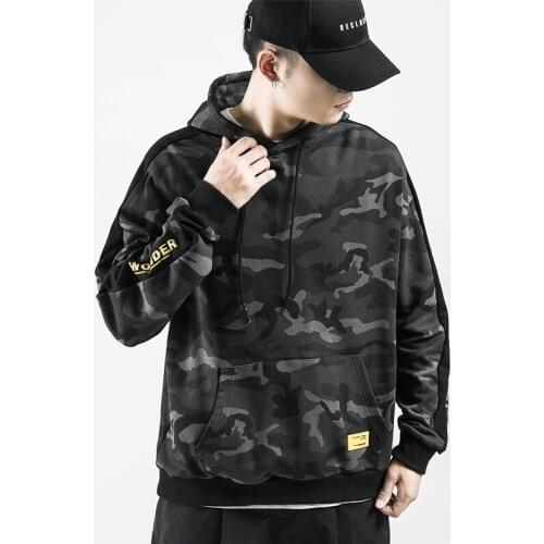 EASTQUEEN Mens Camouflage Hoodies