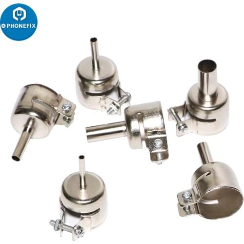 Hot Air Gun Resisting Nozzles Sleeve For 850 Series BGA Rework Station Welding Metal Heat Gun Nozzles Soldering Repair Tool