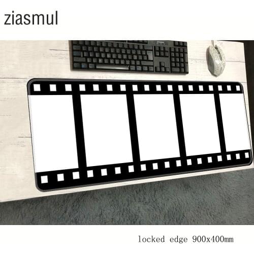 Movie Clapperboard mouse pad 900x400mm locrkand pad mouse computer mousepad cute gaming padmouse gamer keyboard mouse mats