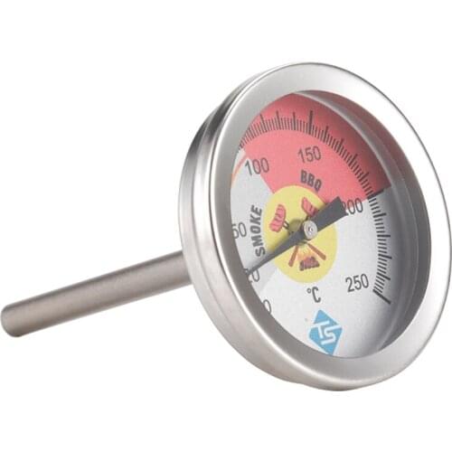 0-250℃ Kitchen Thermometer Stainless Steel Barbecue BBQ Smoker Grill Oven Temperature Gauge Cooking Tools