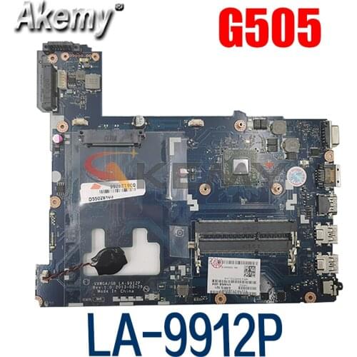 Laptop motherboard For LENOVO Ideapad G505 EM2100 15' Inch Mainboard VAWGA/GB LA-9912P 90003032