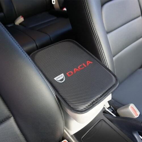 Car Armrest Pad Covers Auto Seat Armrests Storage Protection Cushion for DACIA SANDERO STEPWAY Dokker Logan Duster Lodgy