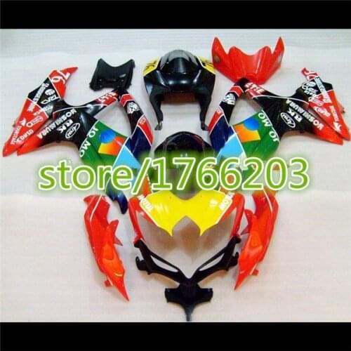 For A GSXR600 2008 2010 red black green GSXR750 2008 2009 2010 GSX-R600 / GSX-R750 08-10 K8 ABS Fairing Set Plastic Kit Ning