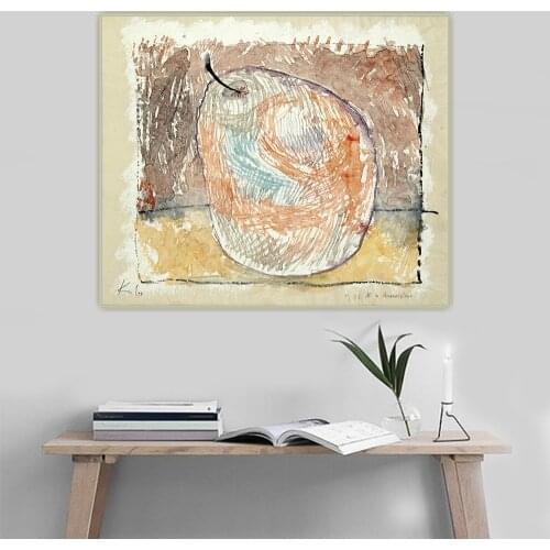 Paul Klee《Pineapple Pear》Canvas Art Oil Painting Aesthetic Artwork Picture Wall Hanging Decor Home Living Room Decoration