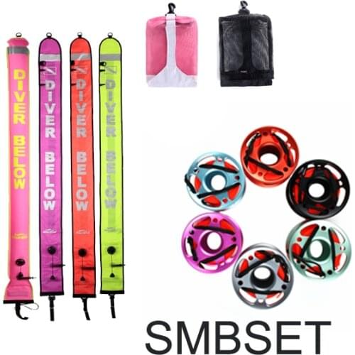 Diving smb submersible like reel wraps combination bundle equipment bag net bag portable set SMB diving scuba diving bag