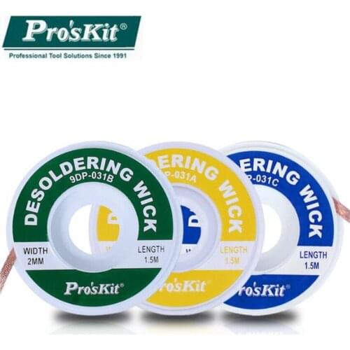 ProsKit Suction tin line inlet tin rope 9DP-031A/B/C inlet tin wire 1.5/2.0/2.5mm