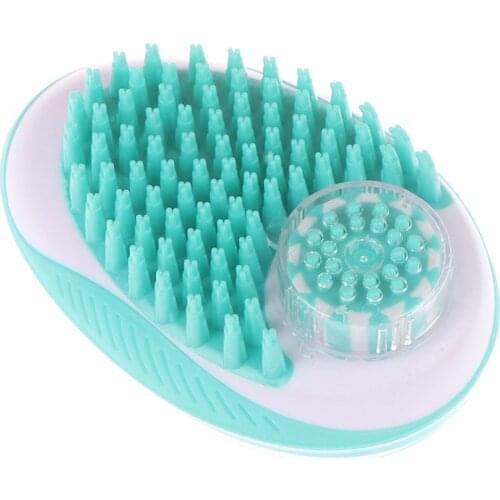 1pc Dog Bath Brush Comb Silicone Pet SPA Shampoo Massage Brush Shower Hair Removal Comb Pet Cleaning Grooming Tool