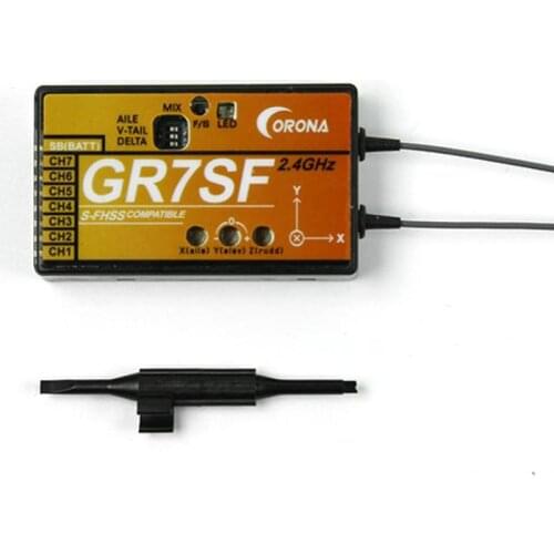CORONA GR7SF 2.4GHz 7 Channel S-FHSS receiver Compatible with FUTABA S-FHSS such as T6J T8J T10T T14SG