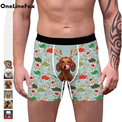 OneLineFox 1&4Pcs Boxer Shorts Underpants Mens Panties Men Boxer Underwear For Male Couple Sexy Set Calecon Large Size Lot Soft